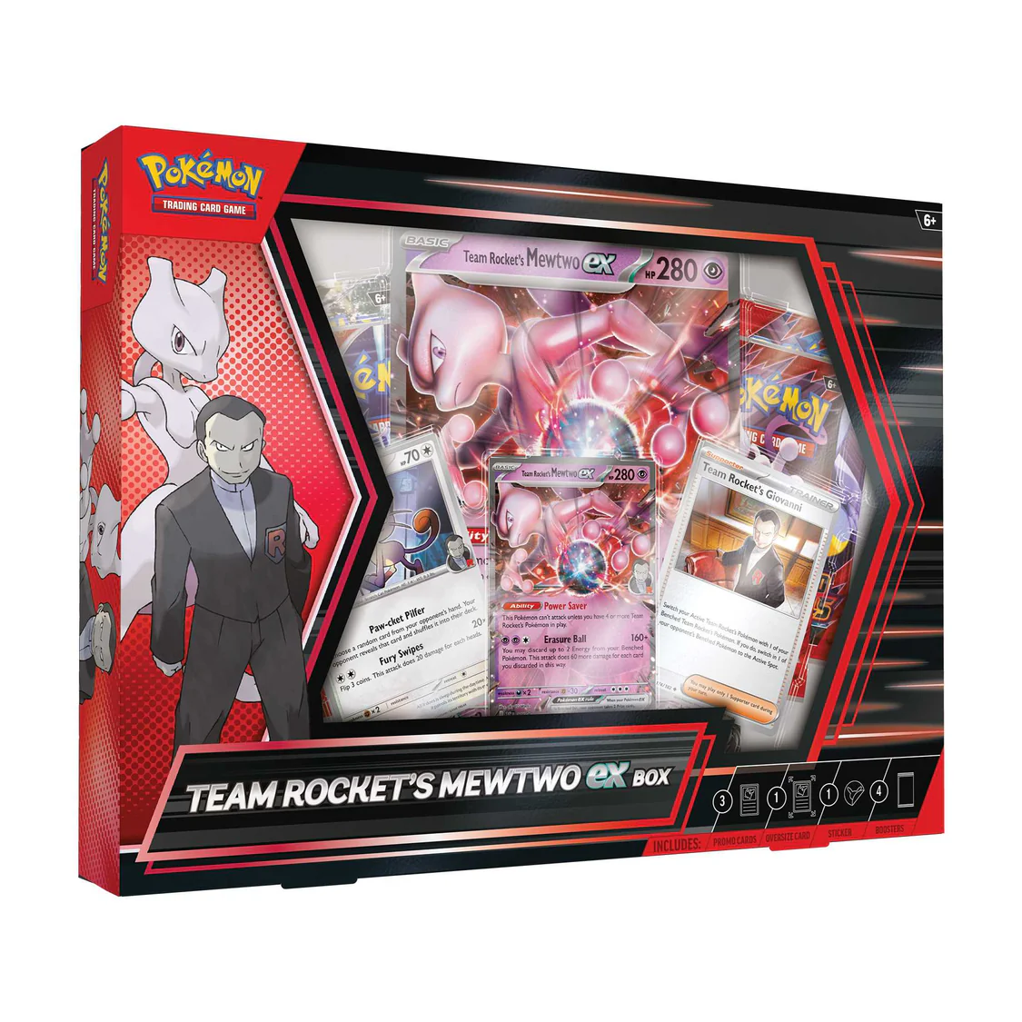 Pokémon TCG: Team Rocket's Mewtwo Ex Box