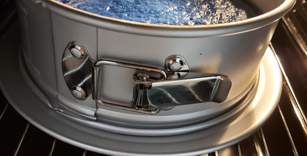 Vegan Blue Velvet Cake recipe with blue spirulina and probiotics