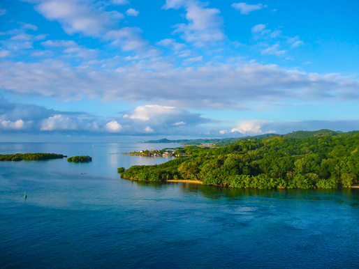 Roatan shoreline.