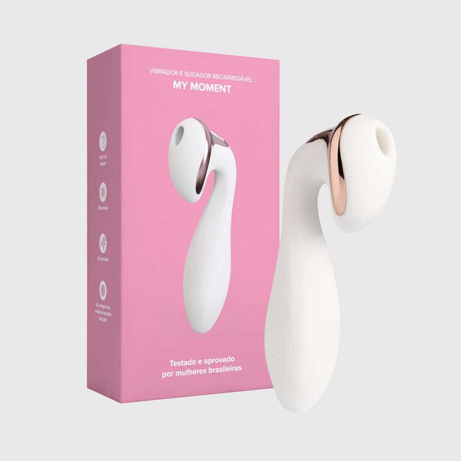 Vibrador e Estimulador Sugador Recarregável My Moment