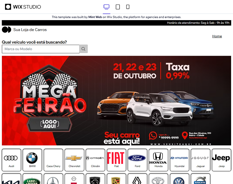 Mint Web - Criação de Sites Wix