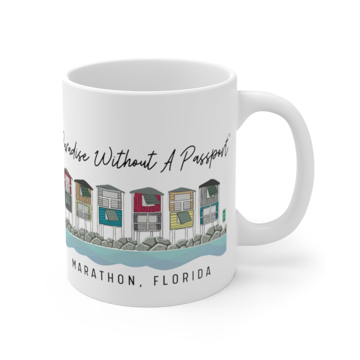 paradise without a passport mug, OB sunshine Mug, florida keys mug