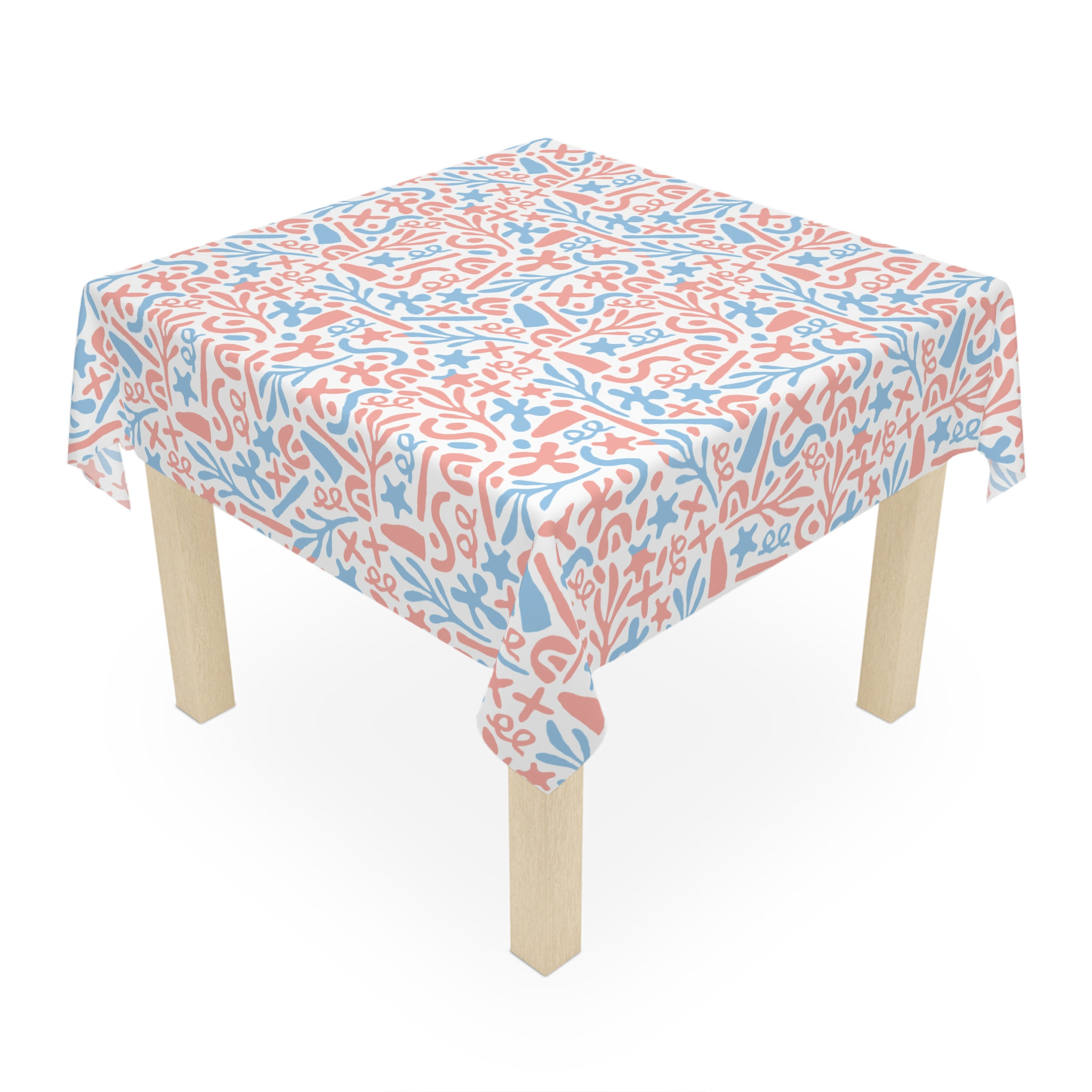 Beachy Coral Tablecloth