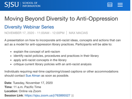 Max Macias Speaking in November
