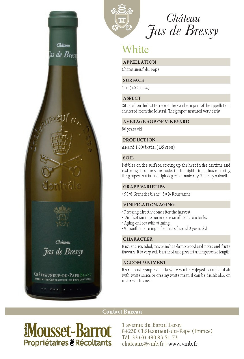 2016 Chateau Jas de Bressy, Chateauneuf-du-Pape (coming soon)