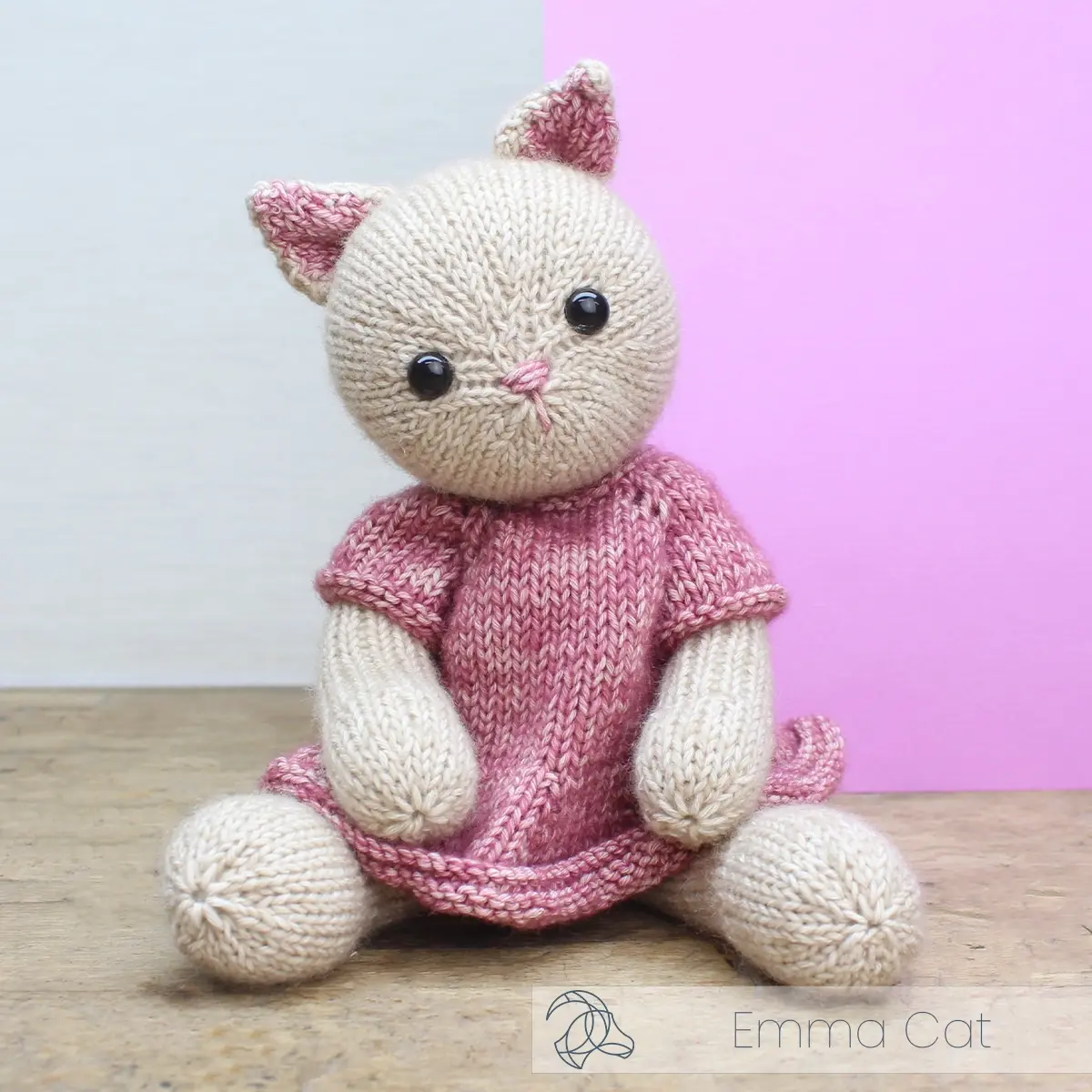 Knitting Kit for a toy cat