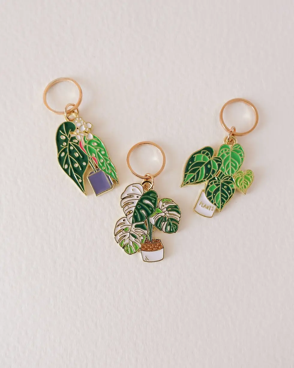 Thumbnail: Monstera | Stitch Markers