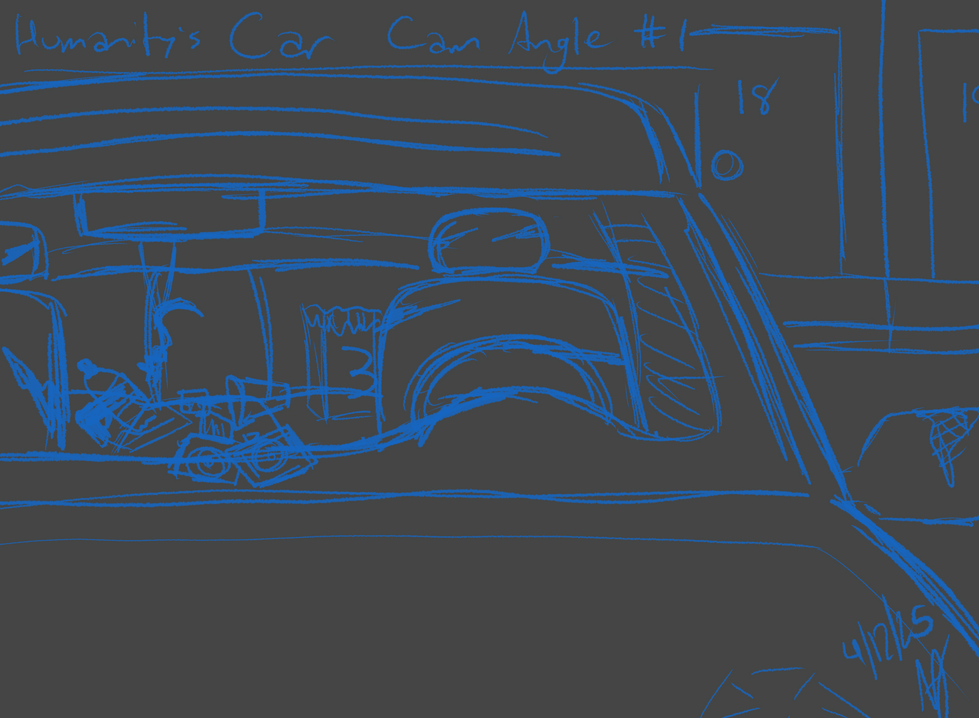 Environment Sketch - Humanity's Car - Front
