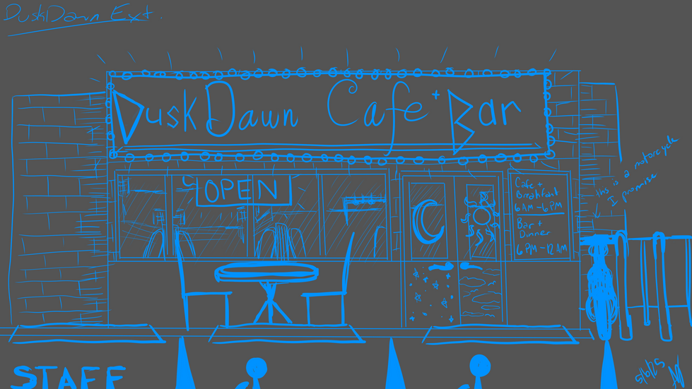 Environment Sketch - DuskDawn Exterior