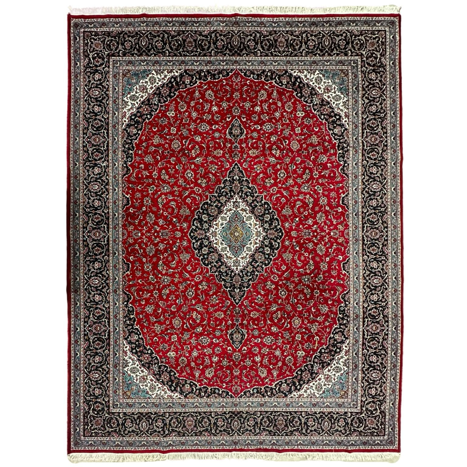 400 x 300cm Persian Large Size Kashan Design Machine Made Red Rug