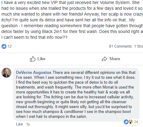 DeVerne's advice for greasy scalp and itchy scalp is oil!