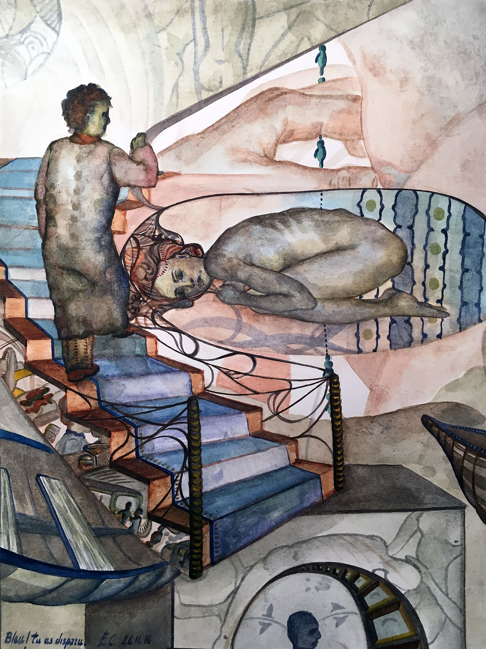 "Bleu! Tu as disparu."