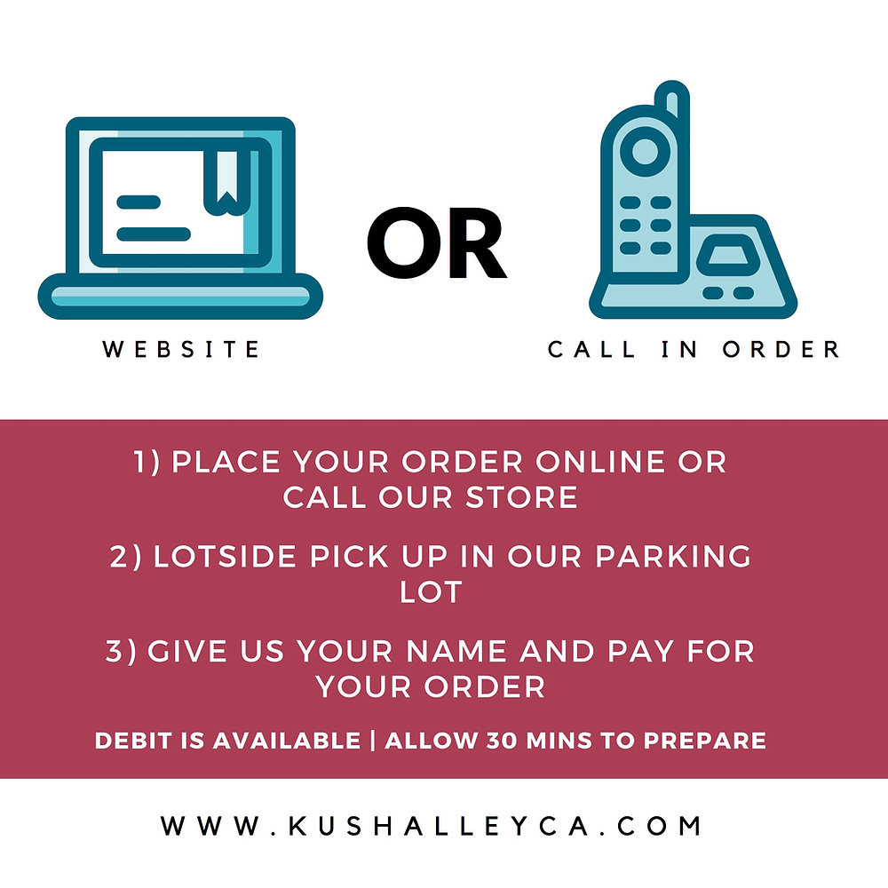 Kush Alley Offers LotSide Pickup!!!