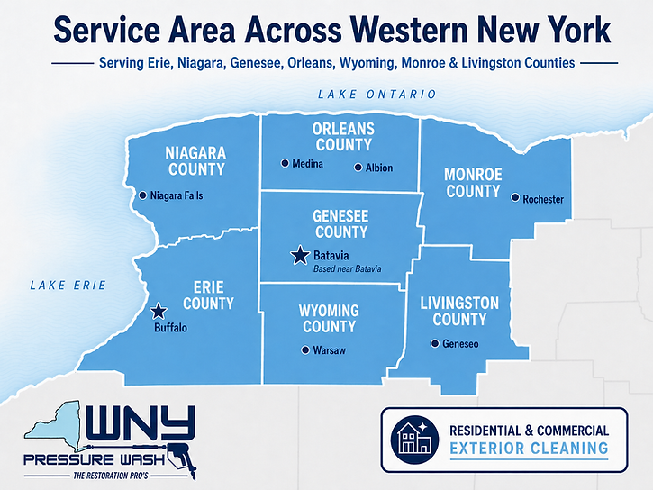 WNY Pressure Wash Services area map