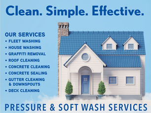 Professionally cleaned house siding in Western New York