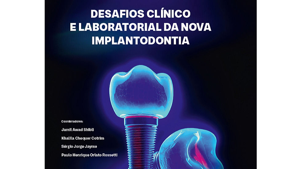 Capa do livro oficial Abross25: Desafios Clínico e Laboratorial da Nova Implantodontia