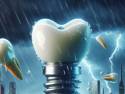 Taxas de sobrevivência são como tempestades vencidas pelos implantes dentários