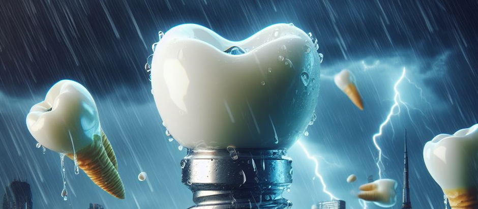 Taxas de sobrevivência são como tempestades vencidas pelos implantes dentários