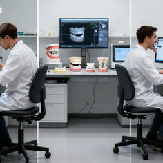 Laboratório de prótese: analógico & digital na balança?