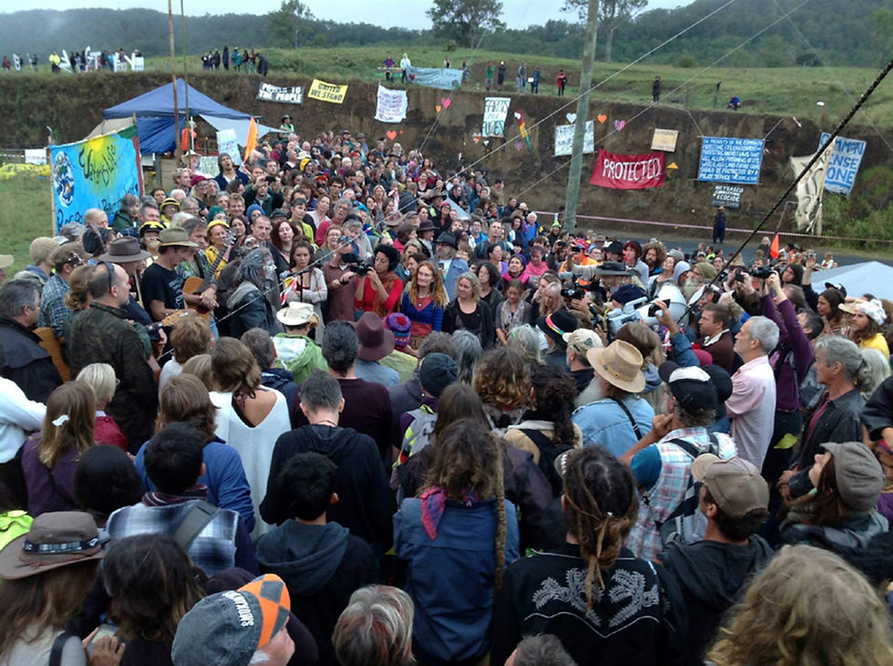 Bentley Blockade against coal seam gas mining, 2014