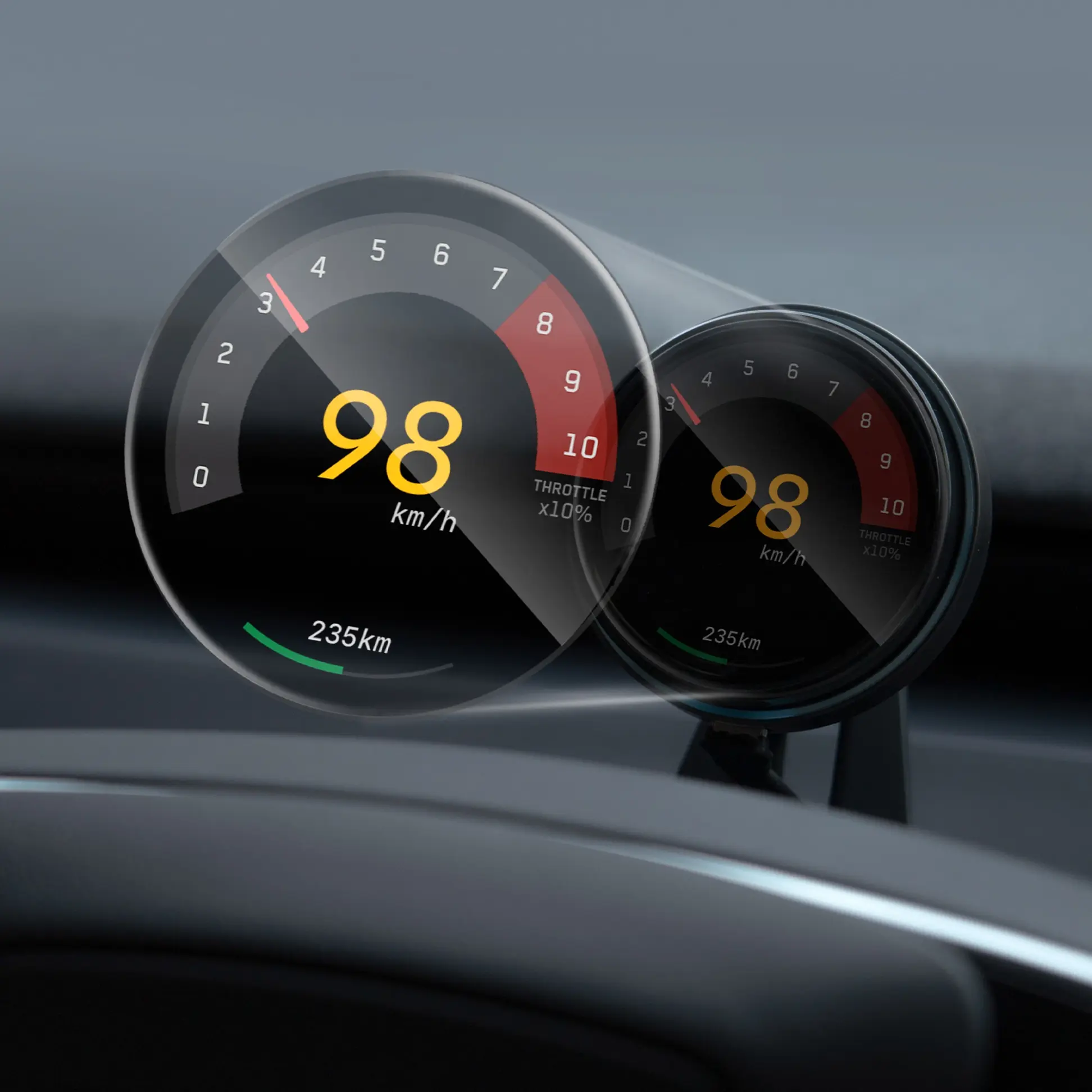 Smart HUD Ultra for Tesla - TITA 1.75" OLED Head Up Display Ultra for Tesla