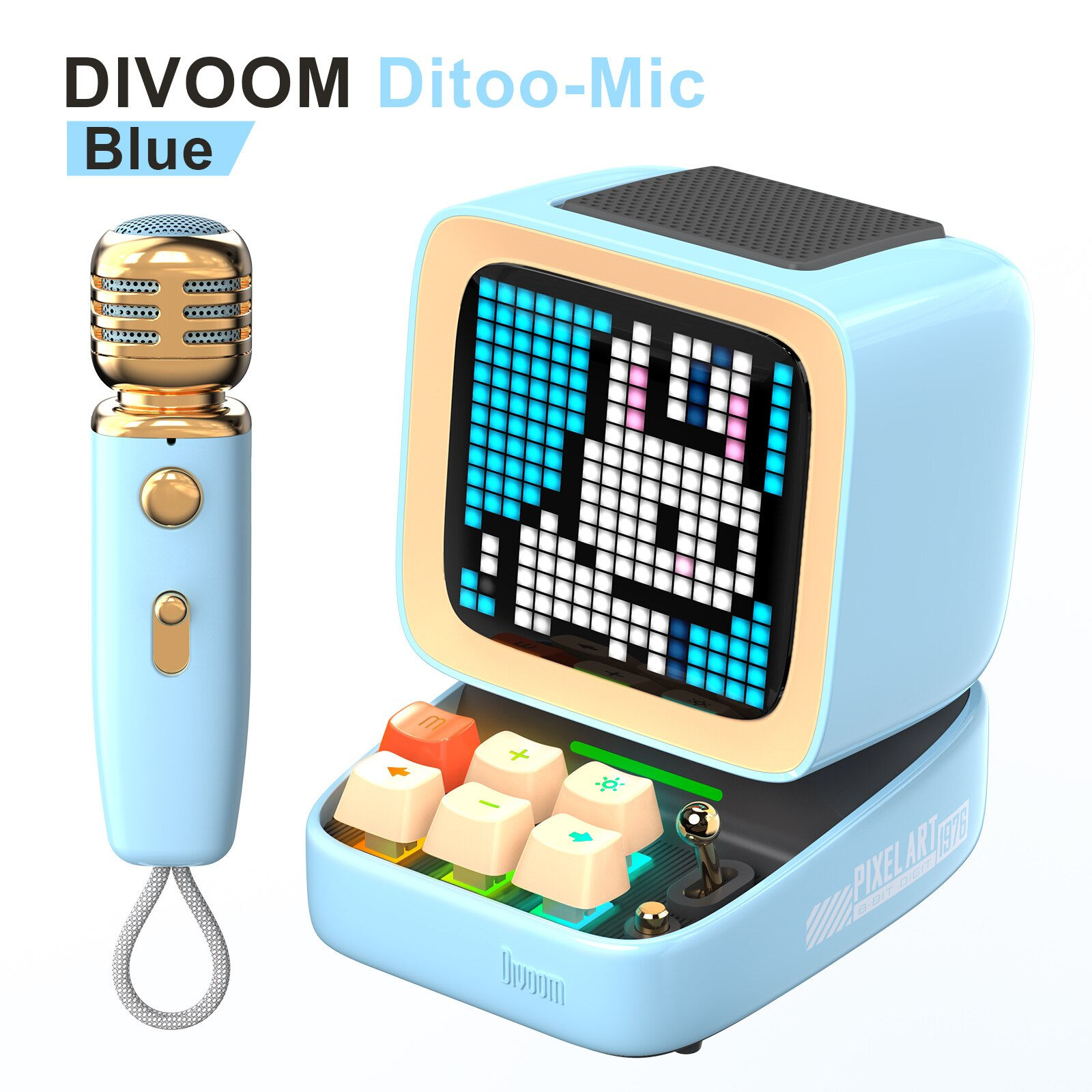 Divoom Ditoo Mic สีฟ้า Blue