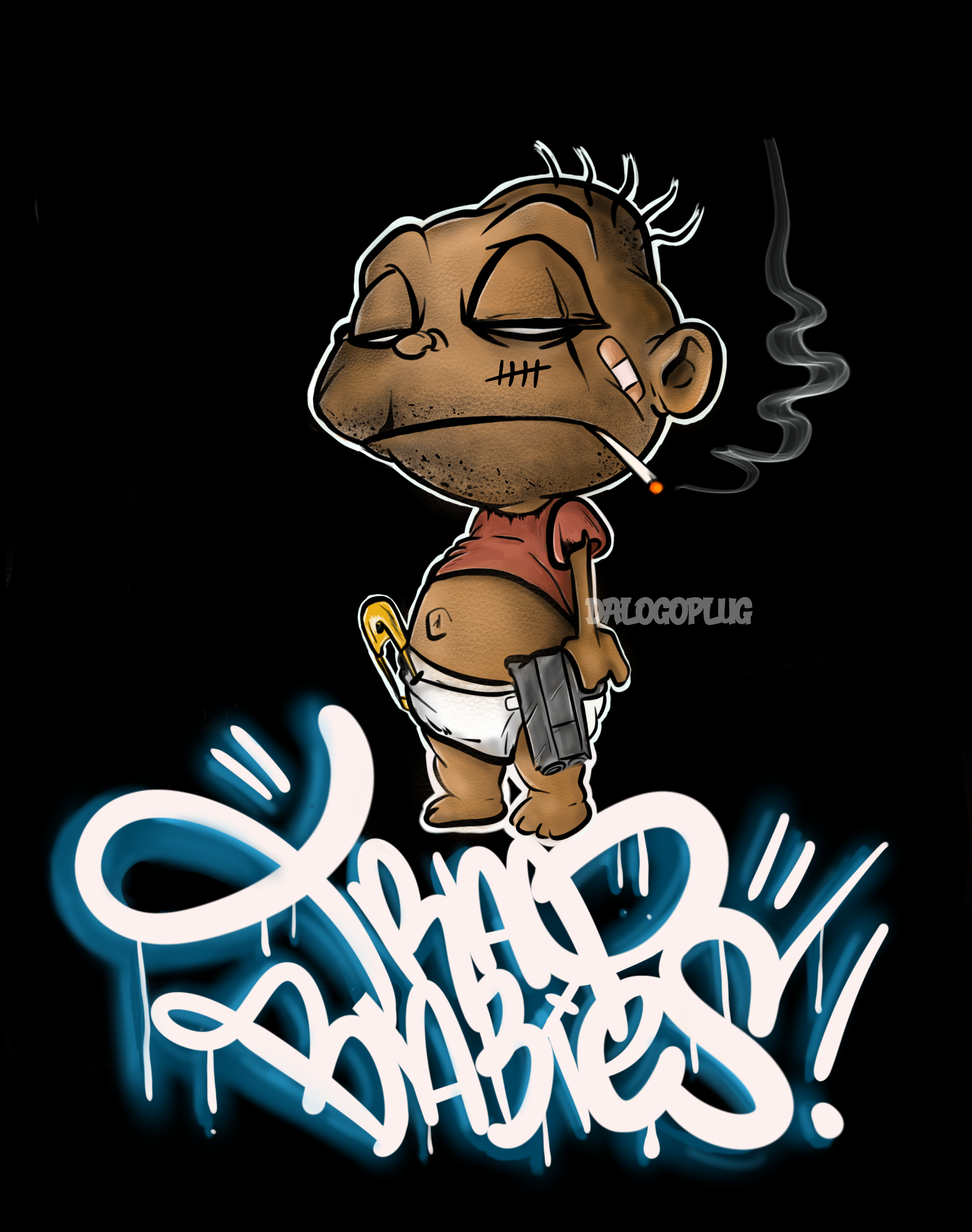 Trap Babies pdf file for clothes and patches