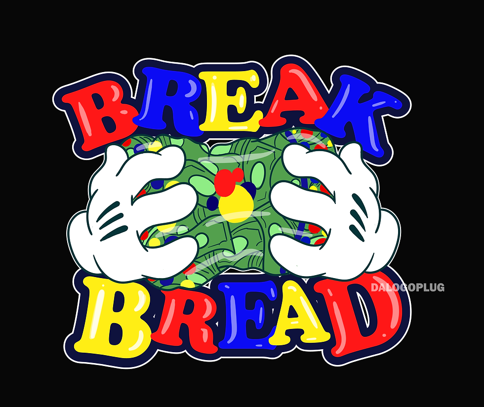 Break Bread PDF File for clothes and patches Da Logo Plug