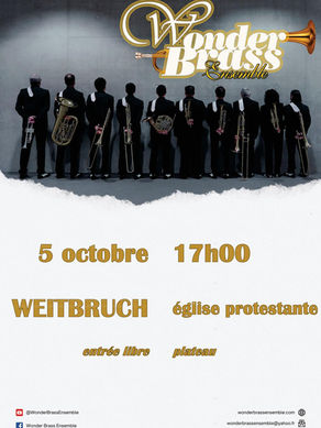 5 octobre à 17h - concert à Weitbruch