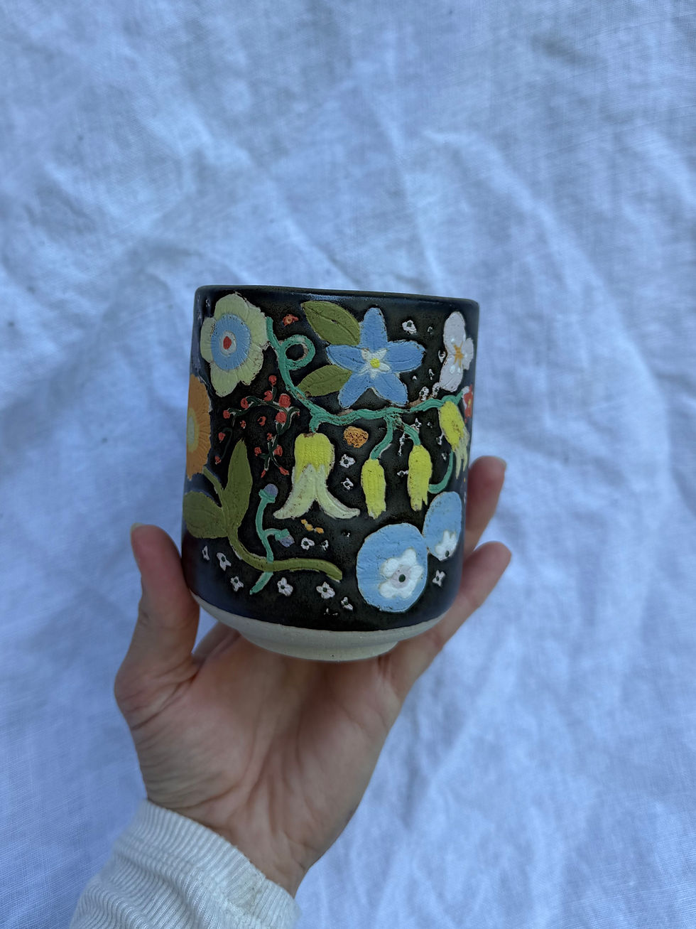 Thumbnail: Flower Party Blue Tumbler