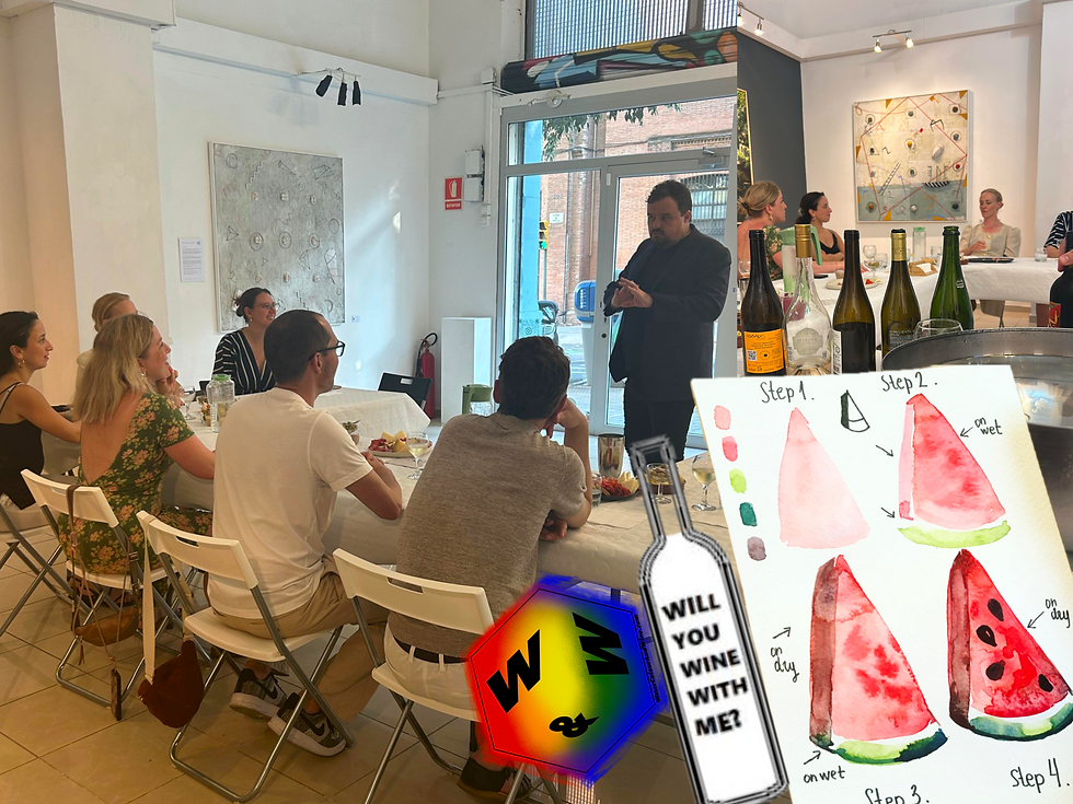 Watercolour and Wine Tasting