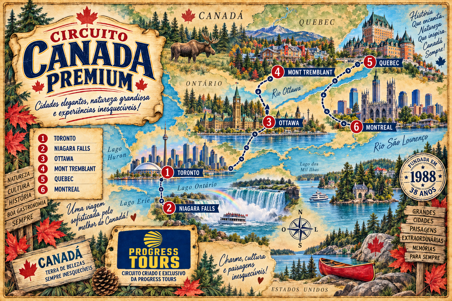 CIRCUITO CANADA EM 15 DIAS