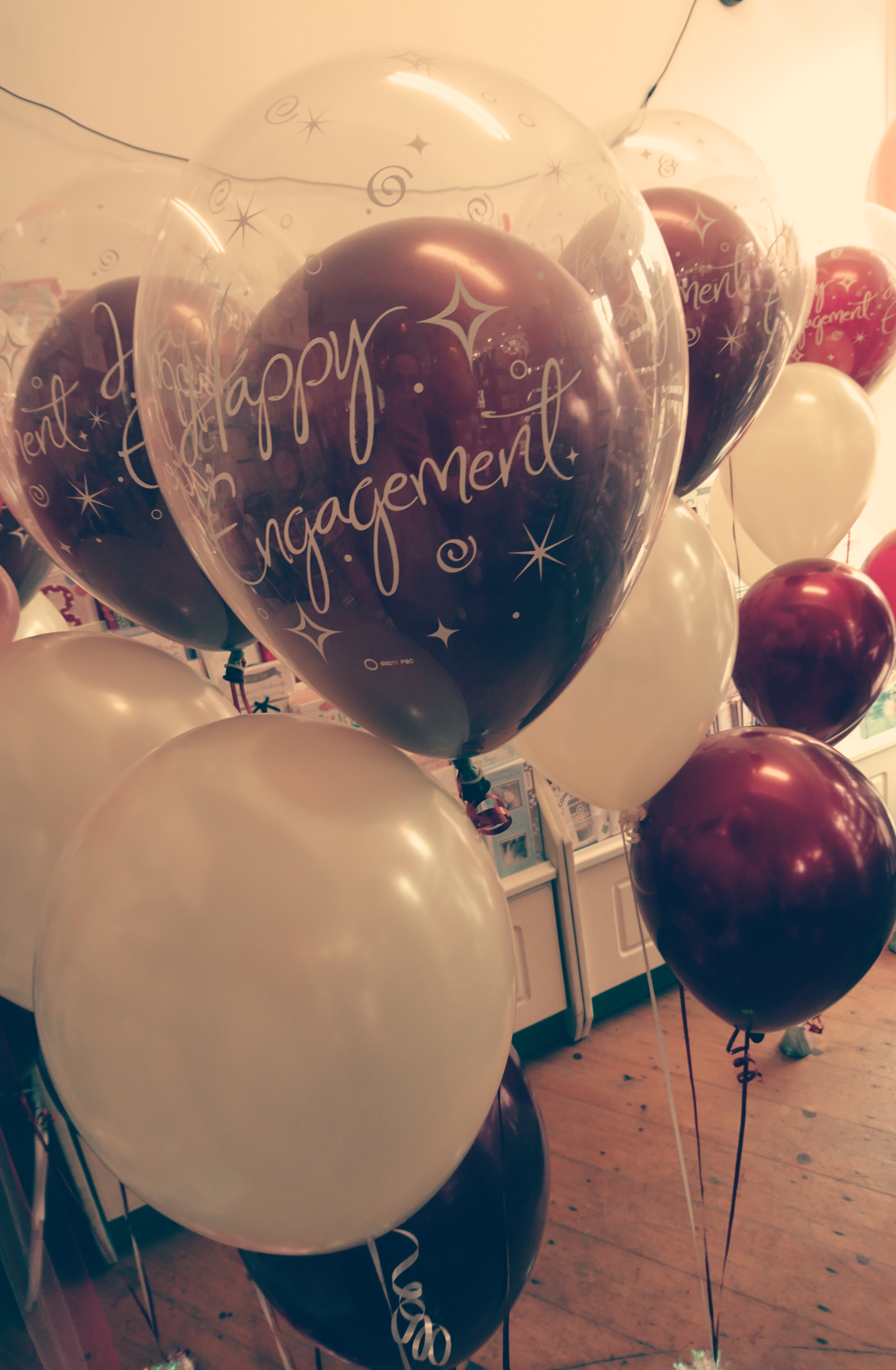 Engagement party balloons Engagement gifts Mossley Ballooniversal