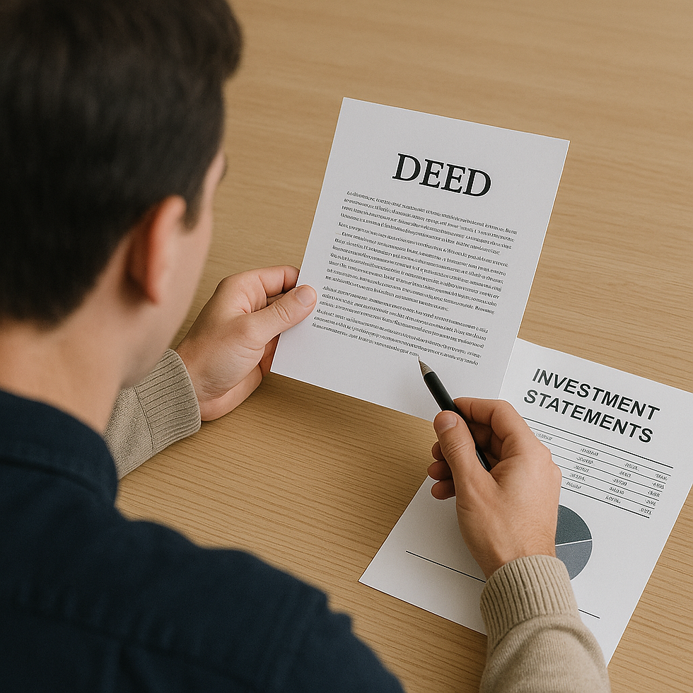 Reviewing important documents