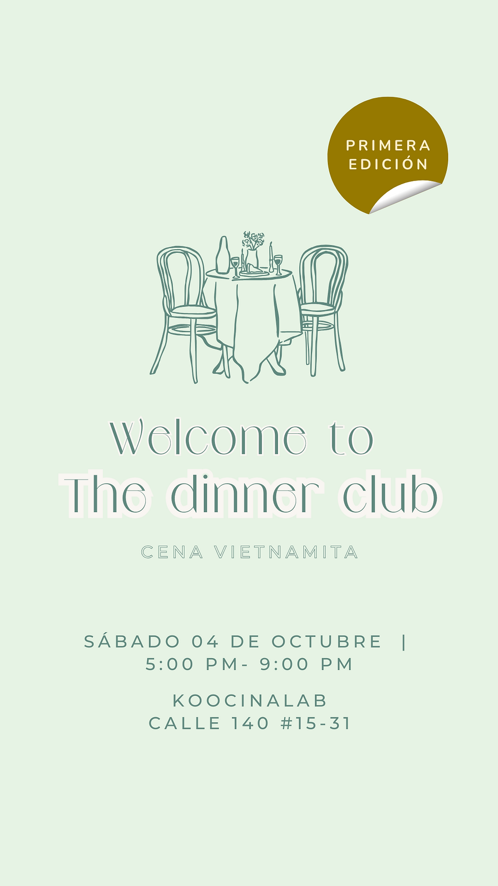 The Dinner Club | Sábado 04 PM