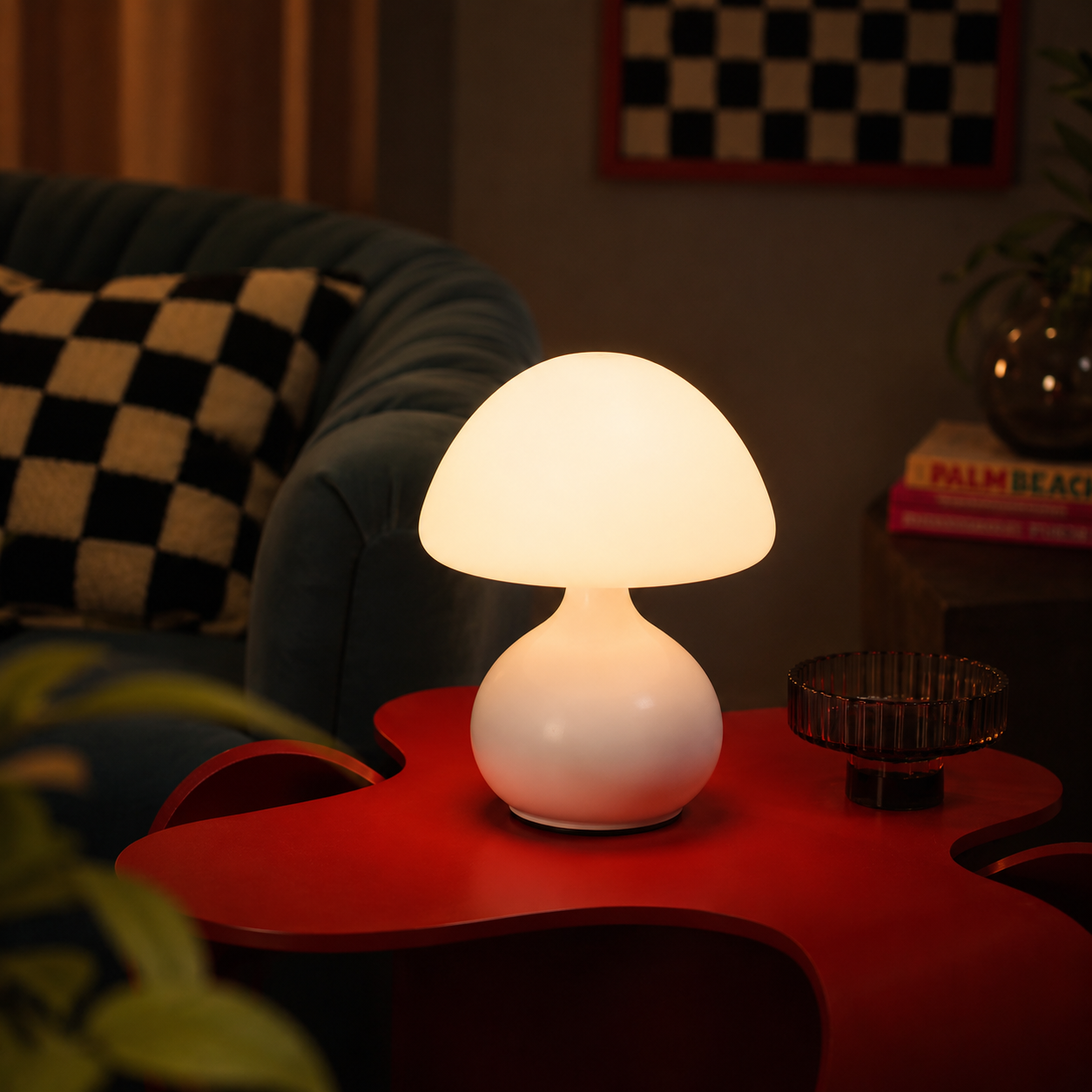 Lámpara Hongo Blanca LED Regulable