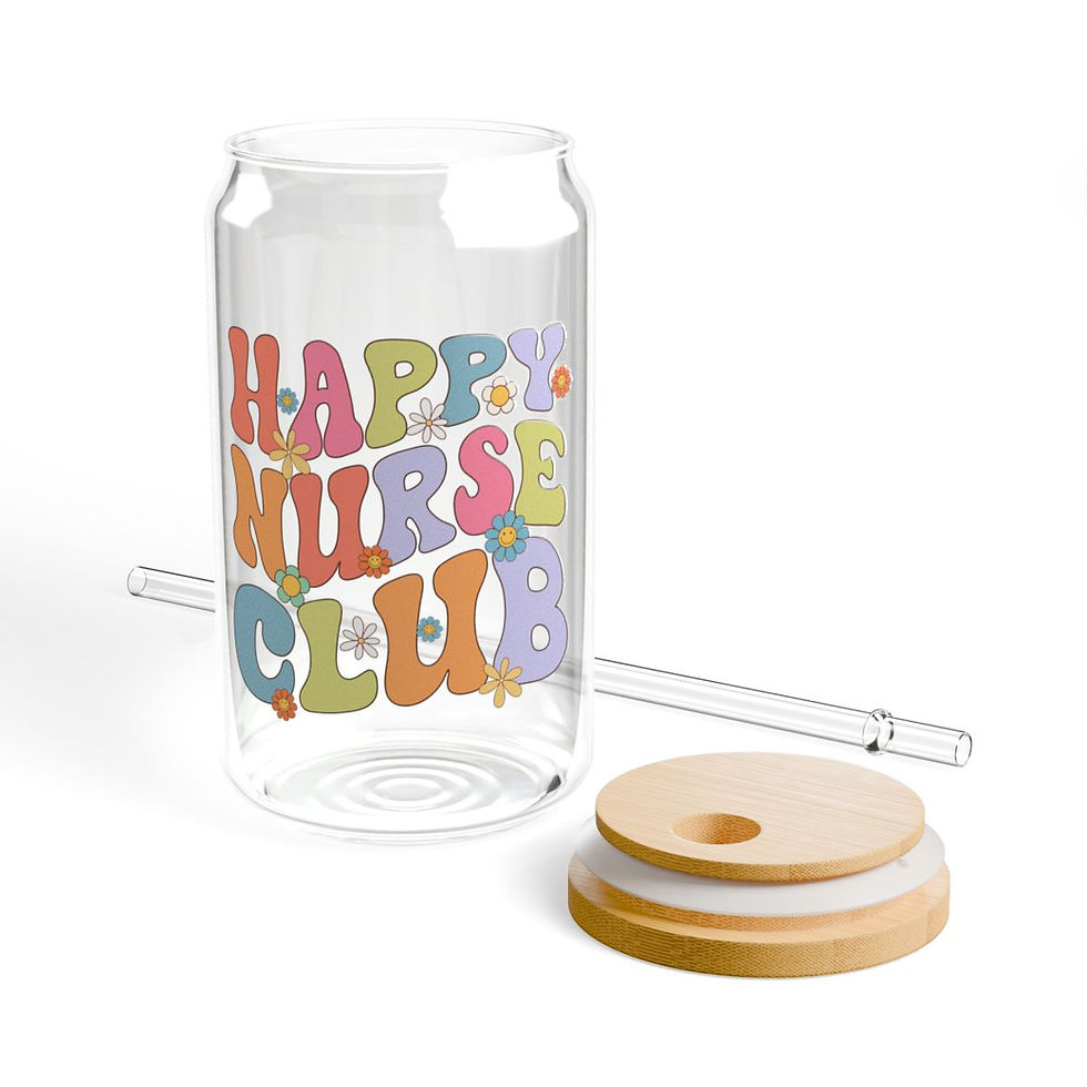 Thumbnail: Happy Nurse Club | Sipper Glass, 16oz