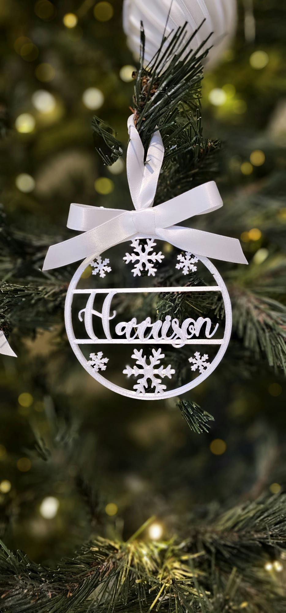 Thumbnail: Personalised Hanging Name Bauble