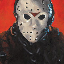 Jason Voorhees Friday the 13th fan art acrylic painting by 1331 Studios