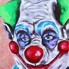 Jumbo Killer Klowns acrylic painting by 1331 Studios