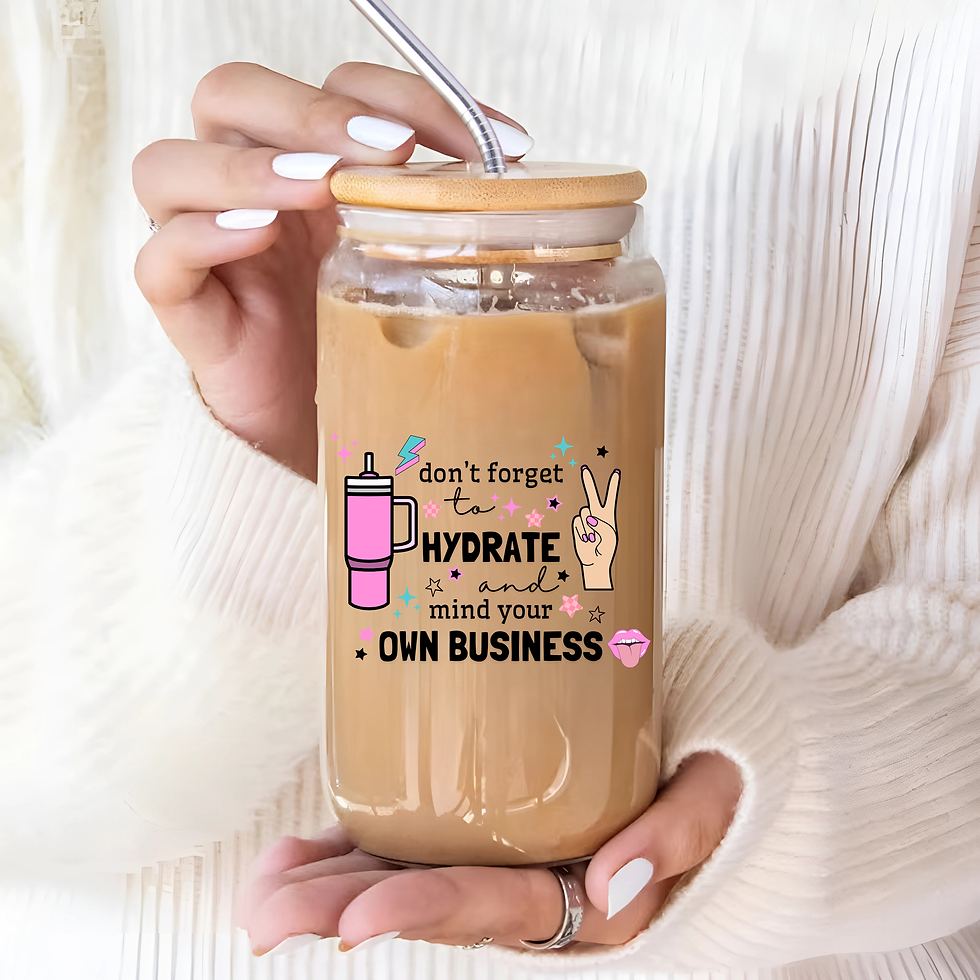 Don't Forget To Hydrate Glass Can