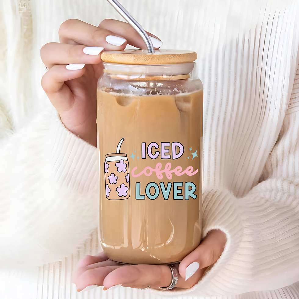 Iced Coffee Lover Glass Can