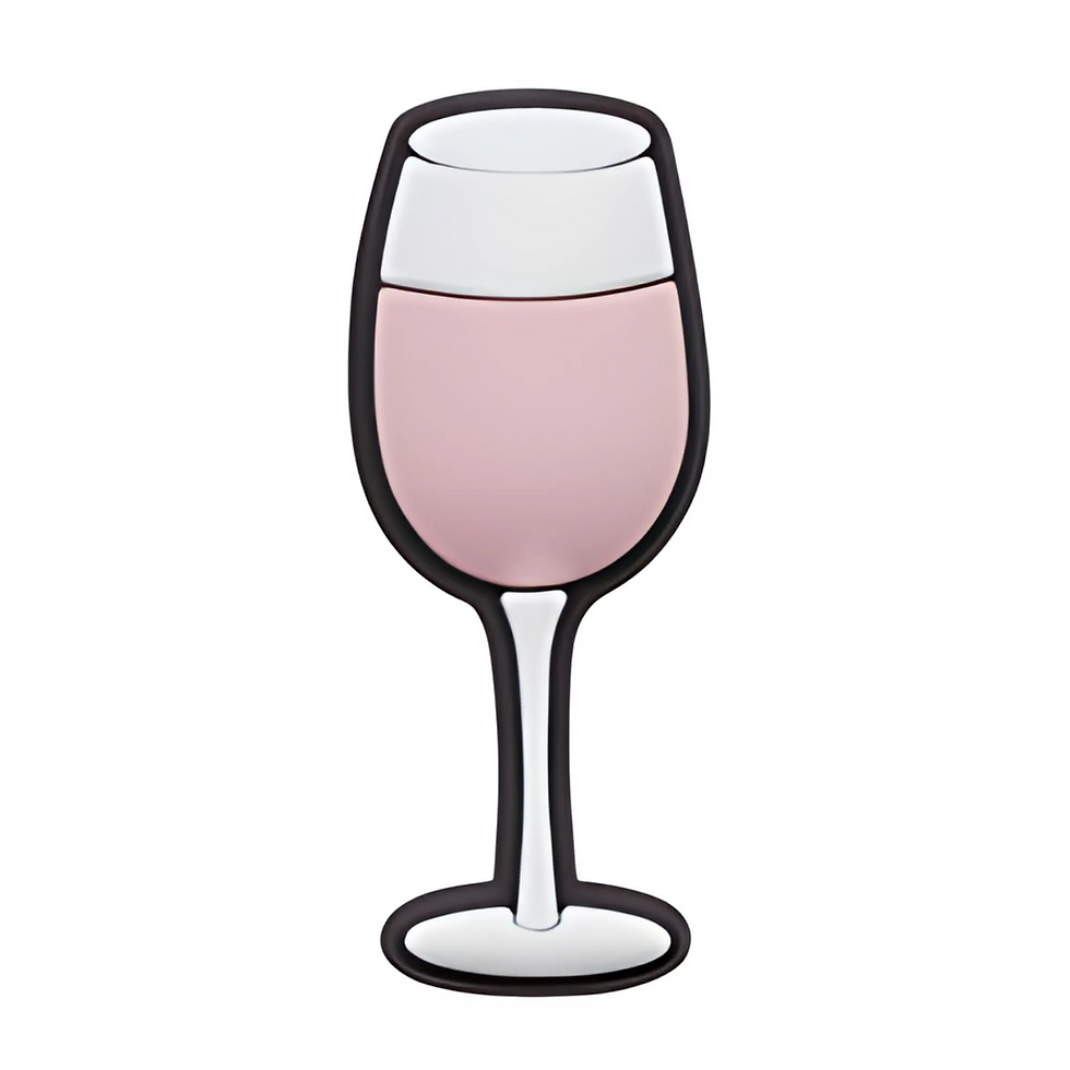 Pink Champagne Glass Jibbitz