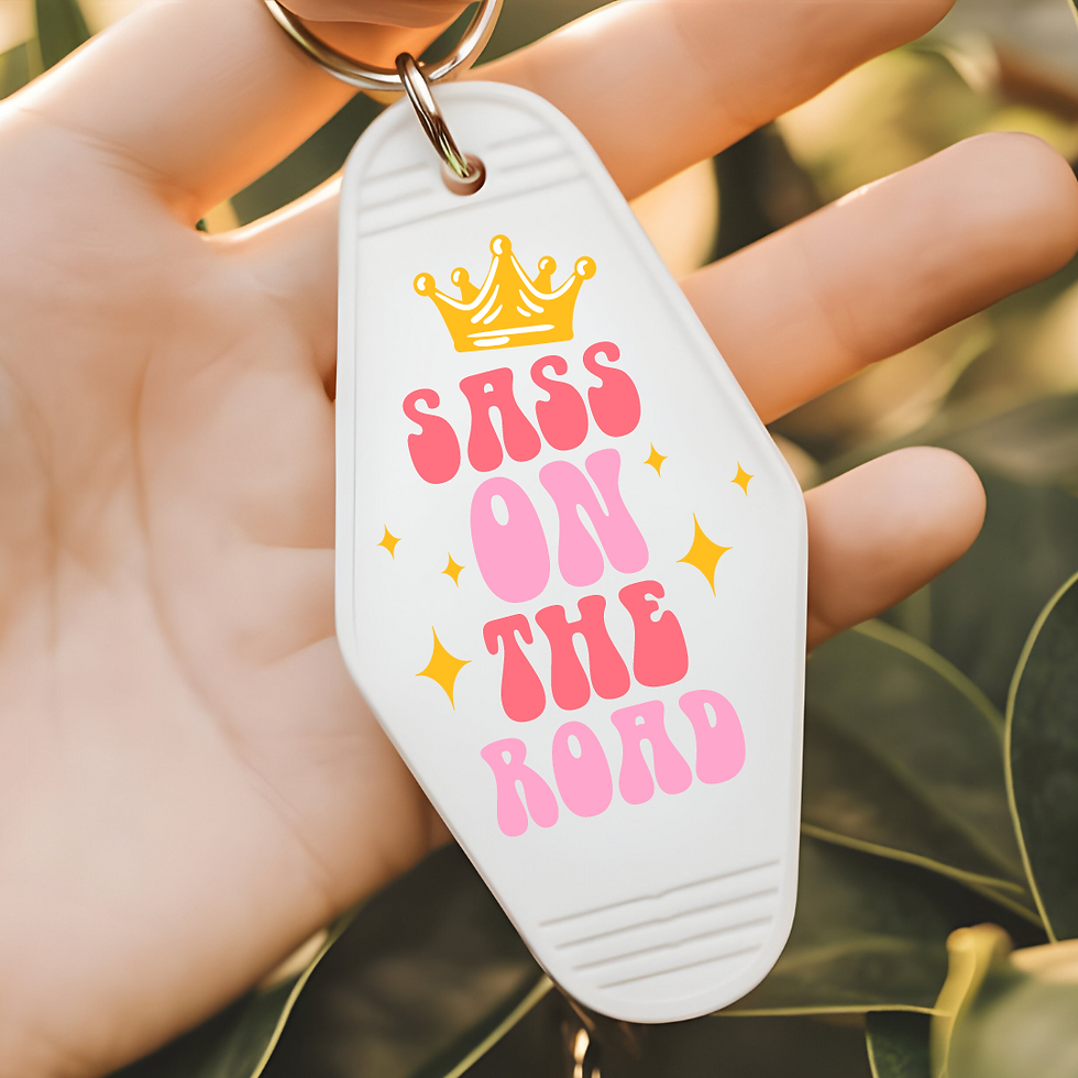 Sass on The Road Motel Keychain