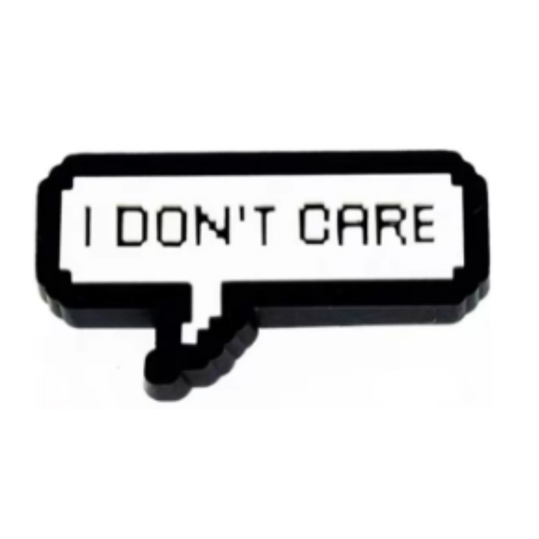 I Don't Care Jibbitz