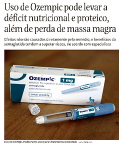 matéria da folha de são paulo com a medicação ozempic
