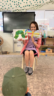 絵本読み聞かせをしました。