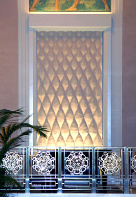 hotel art sculpture lighting lobby high end architecture design casting molding plaster 