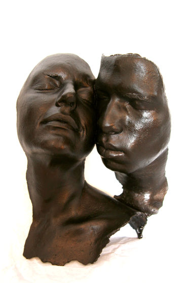 sculpture portrait faces couples romantic gift memory