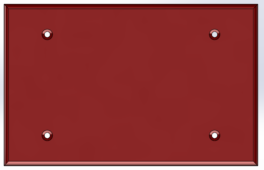 Thumbnail: 4 Gang Blank Cover Plate